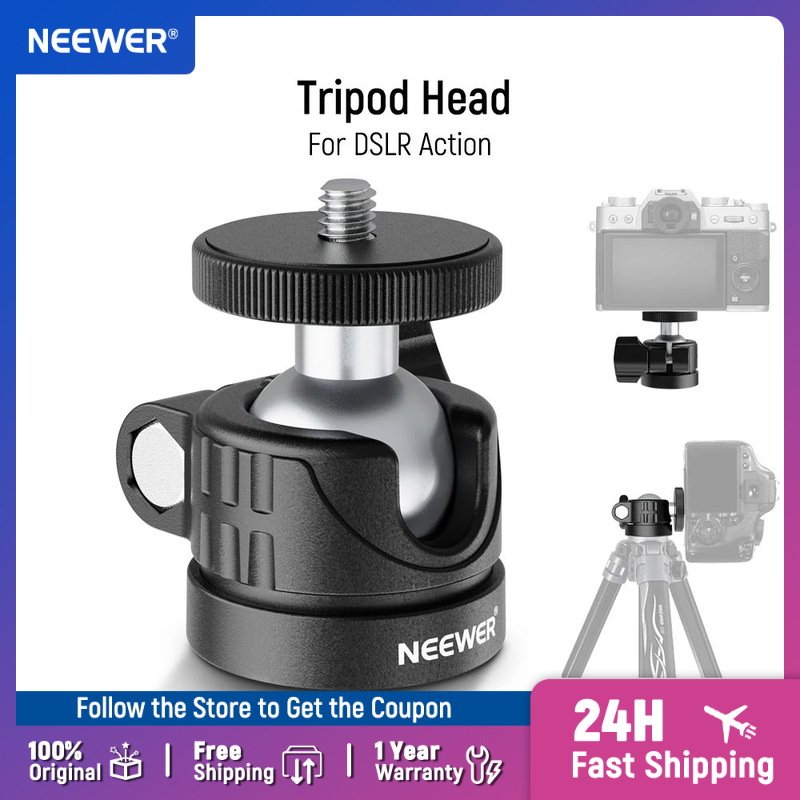 Photography Lighting Circle - NEEWER Mini testa a sfera, adattatore