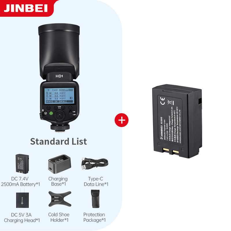 Photography Lighting Kits - JINBEI HD-1 Flash per Fotocamera con