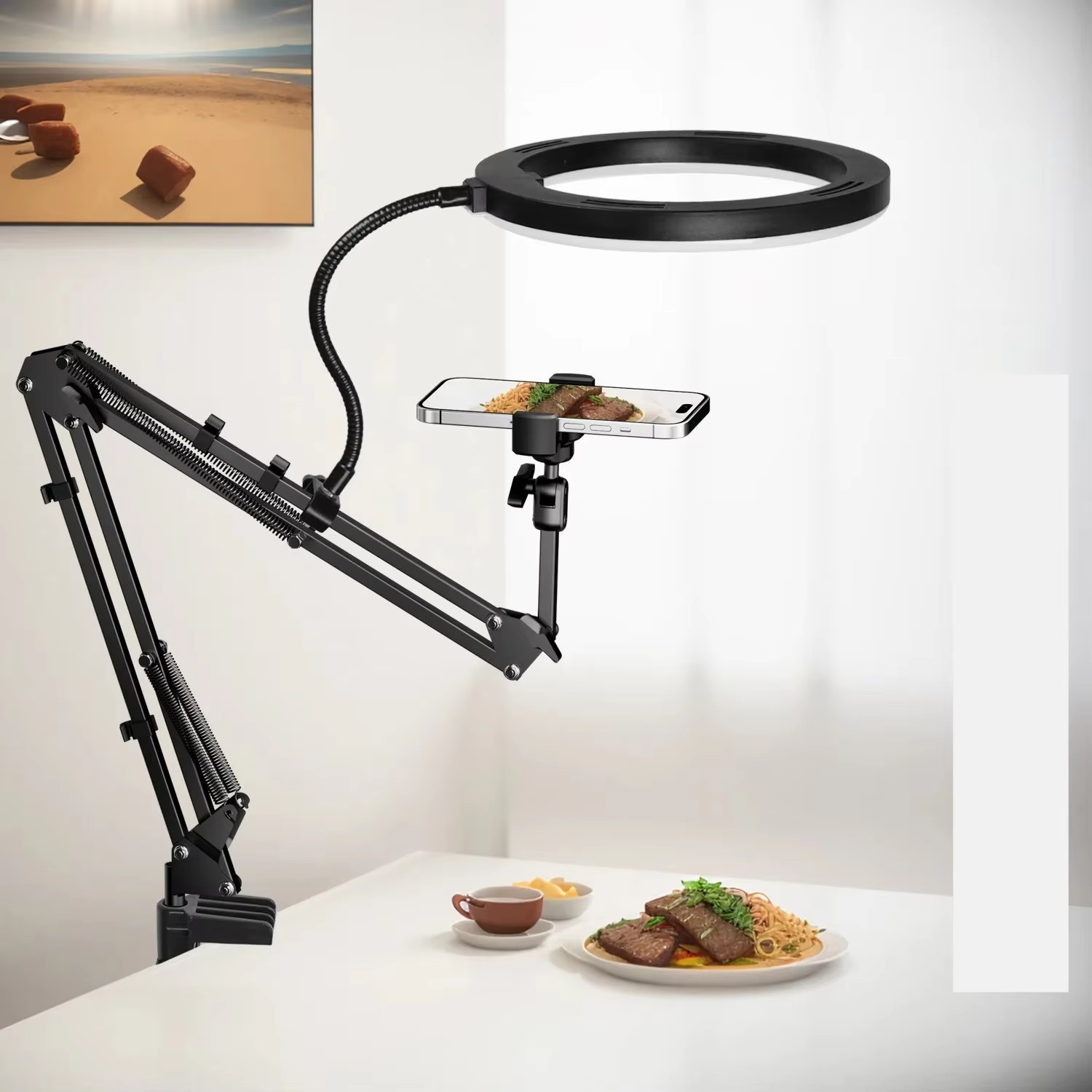 Photography Lighting Overhead - Supporto dal vivo per telefono cellulare