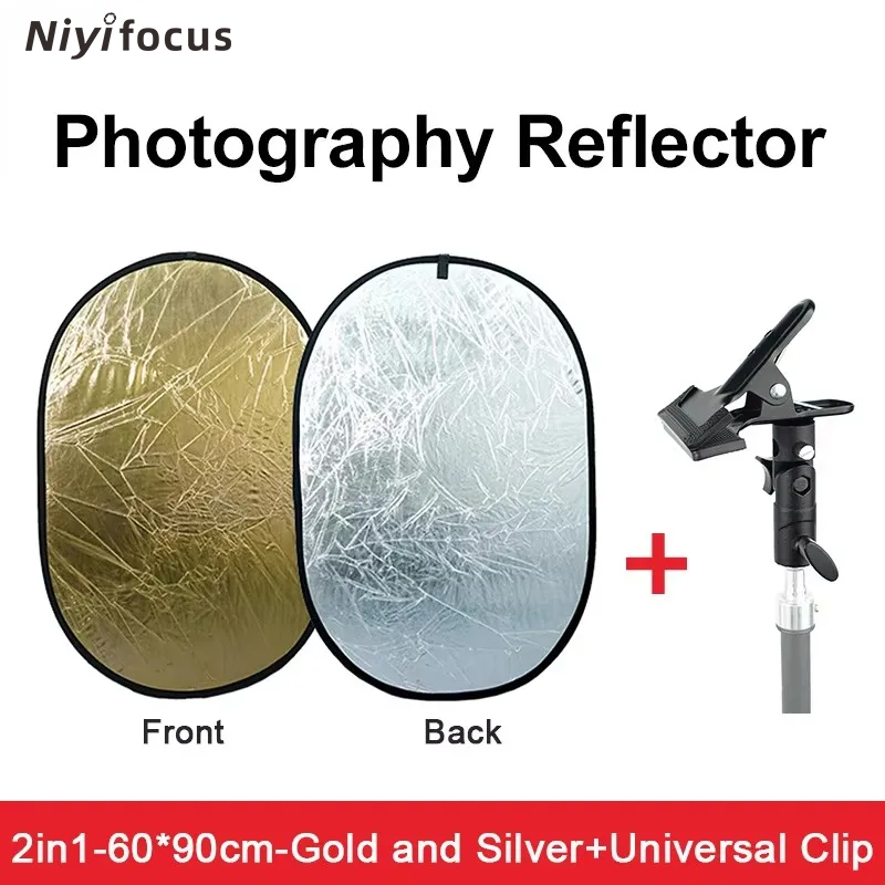 Photography Lighting Reflector - Riflettore Portatile Rotondo 2in1 30cm 60cm