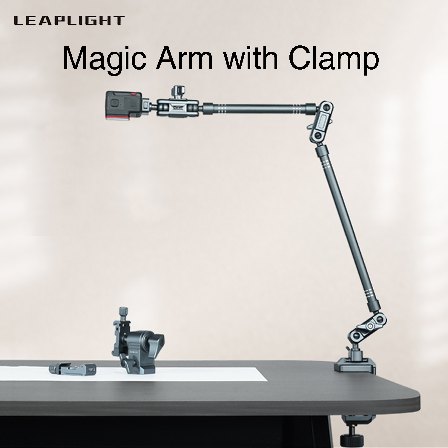 Photography Lighting Overhead - LEAPLIGHT Magic Arm W Clamp, Braccio