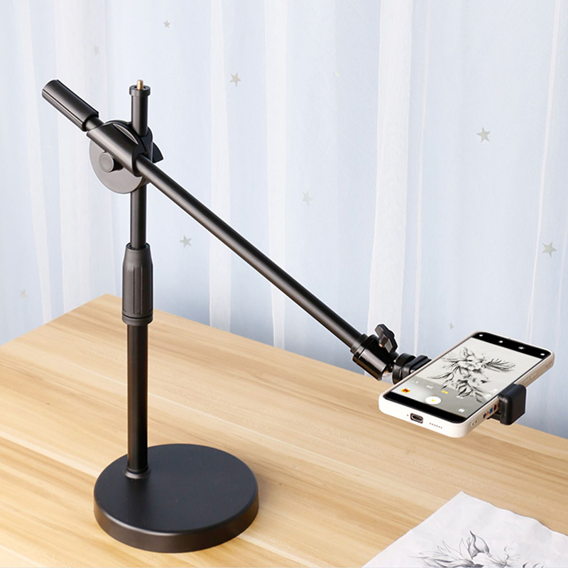 Photography Lighting Overhead - Treppiede sopraelevato con anello luminoso da