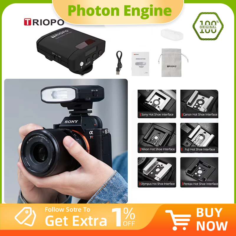TRIOPO TR100 Mini Retro Flash  - Photography Lighting Overhead recensione e prezzo