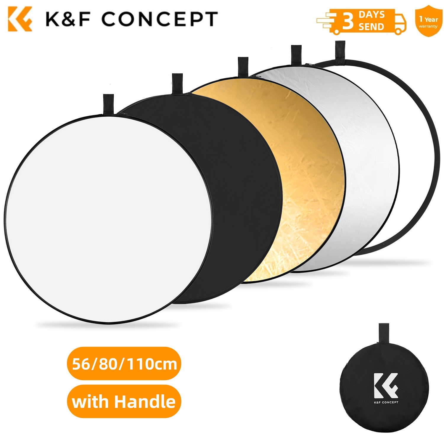 K&F CONCEPT Pannello Rifletten - Photography Lighting Reflector recensione e prezzo