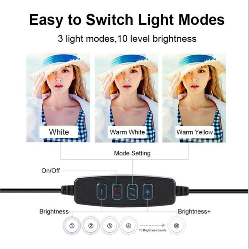 Lampada ad anello a LED dimmer - Photography Lighting Lamp recensione e prezzo