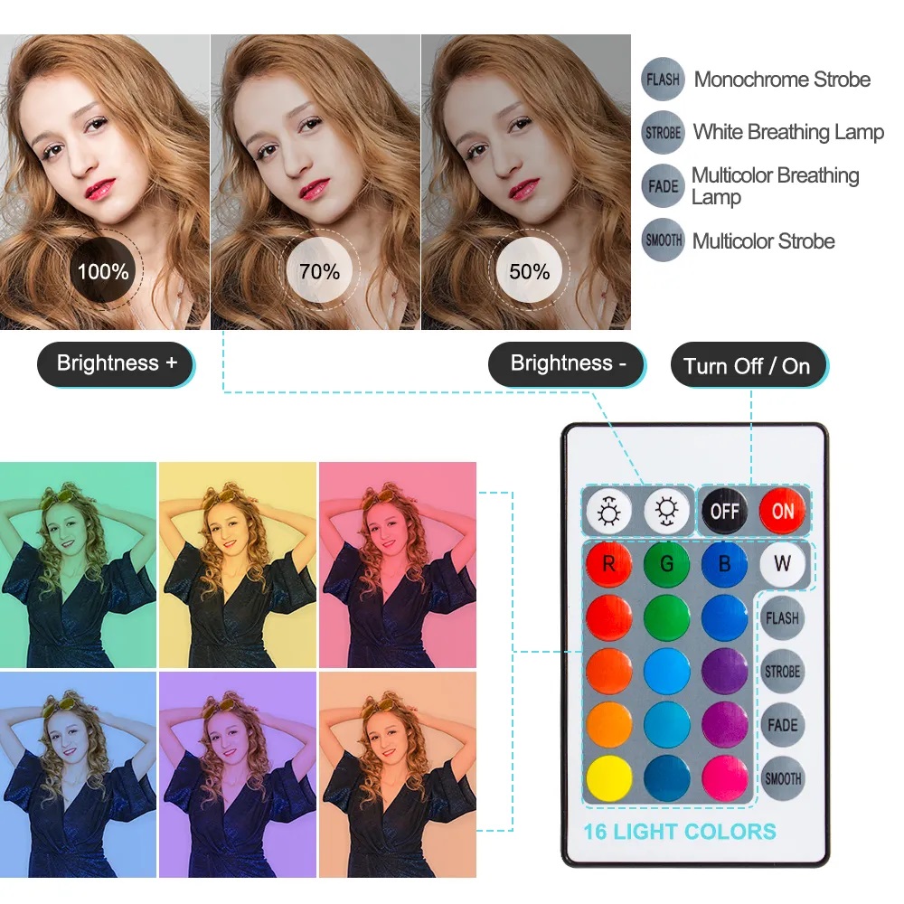 Anello luminoso RGB da 10 poll - Photography Lighting Circle recensione e prezzo