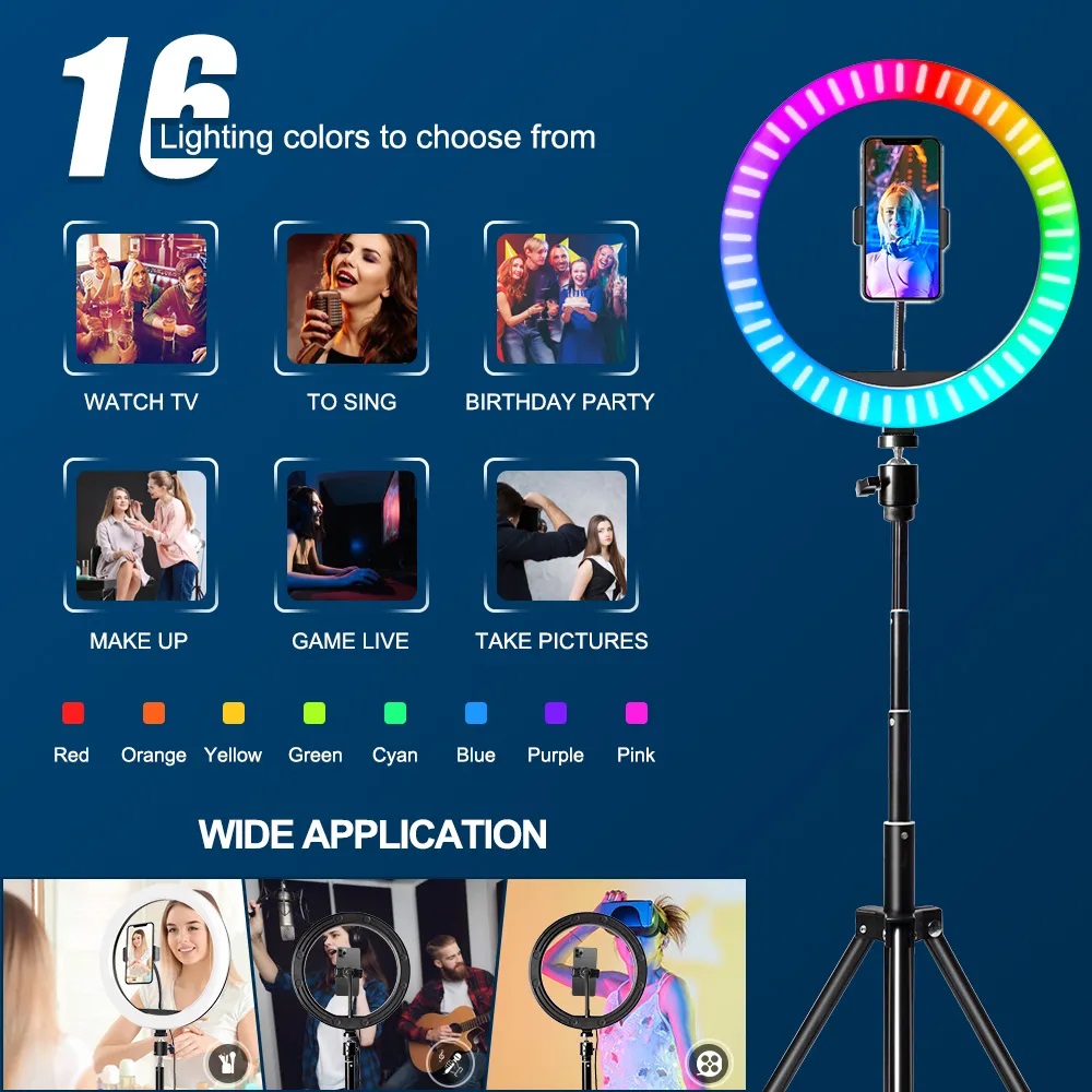 Anello luminoso RGB da 10 poll - Photography Lighting Circle recensione e prezzo