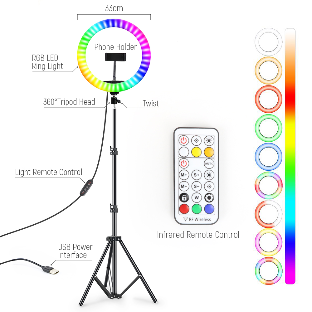 Anello luminoso per selfie a l - Photography Lighting Circle recensione e prezzo