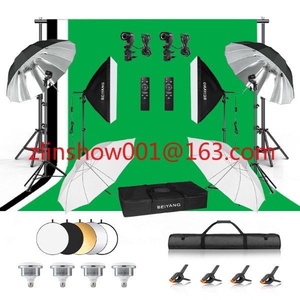 Attrezzatura per studio fotogr - Photography Umbrella Lighting Kit recensione e prezzo
