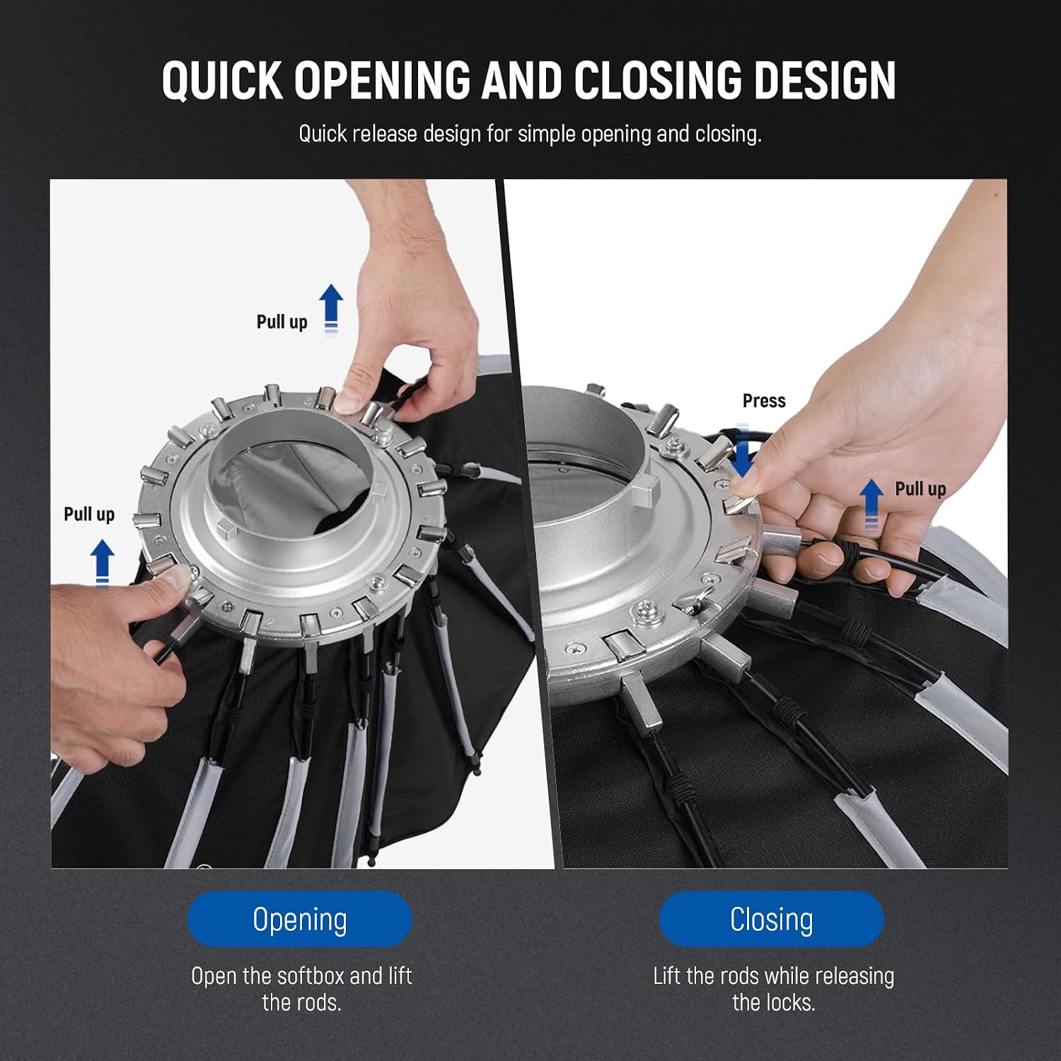 Softbox Parabolico con Attacco - Photography Umbrella Lighting Kit recensione e prezzo